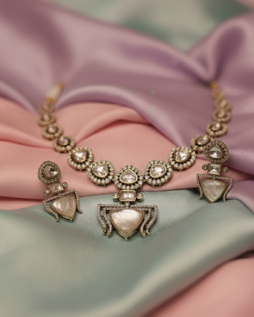 Suwarnikaa’s Lightstorm ⚡ Necklace Set