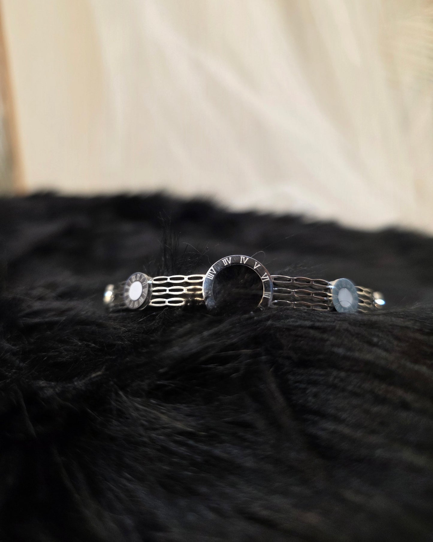 Roman Eclipse Bracelet (Anti Tarnish & Silver Polish) by Suwarnikaa