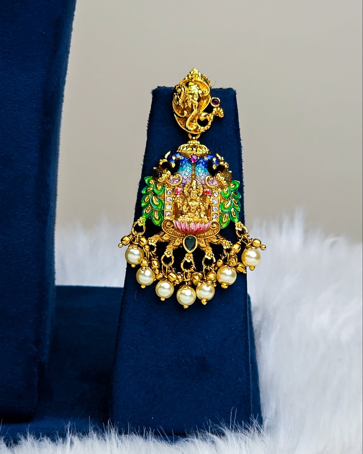 Swarna Mayura Lakshmi Meenakari Necklace - (Premium Edition) – By Suwarnikaa Jewels