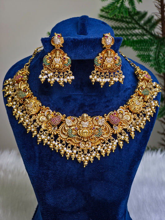Mayura Mahima Necklace Set - Premium Jewellery – By Suwarnikaa Jewels