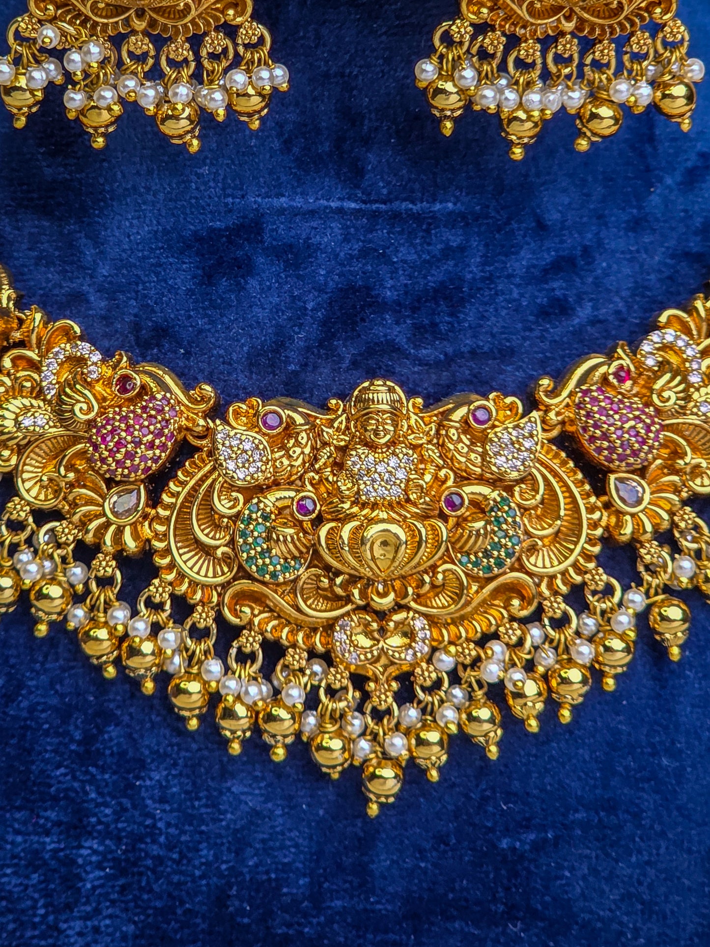 Mayura Mahima Necklace Set - Premium Jewellery – By Suwarnikaa Jewels