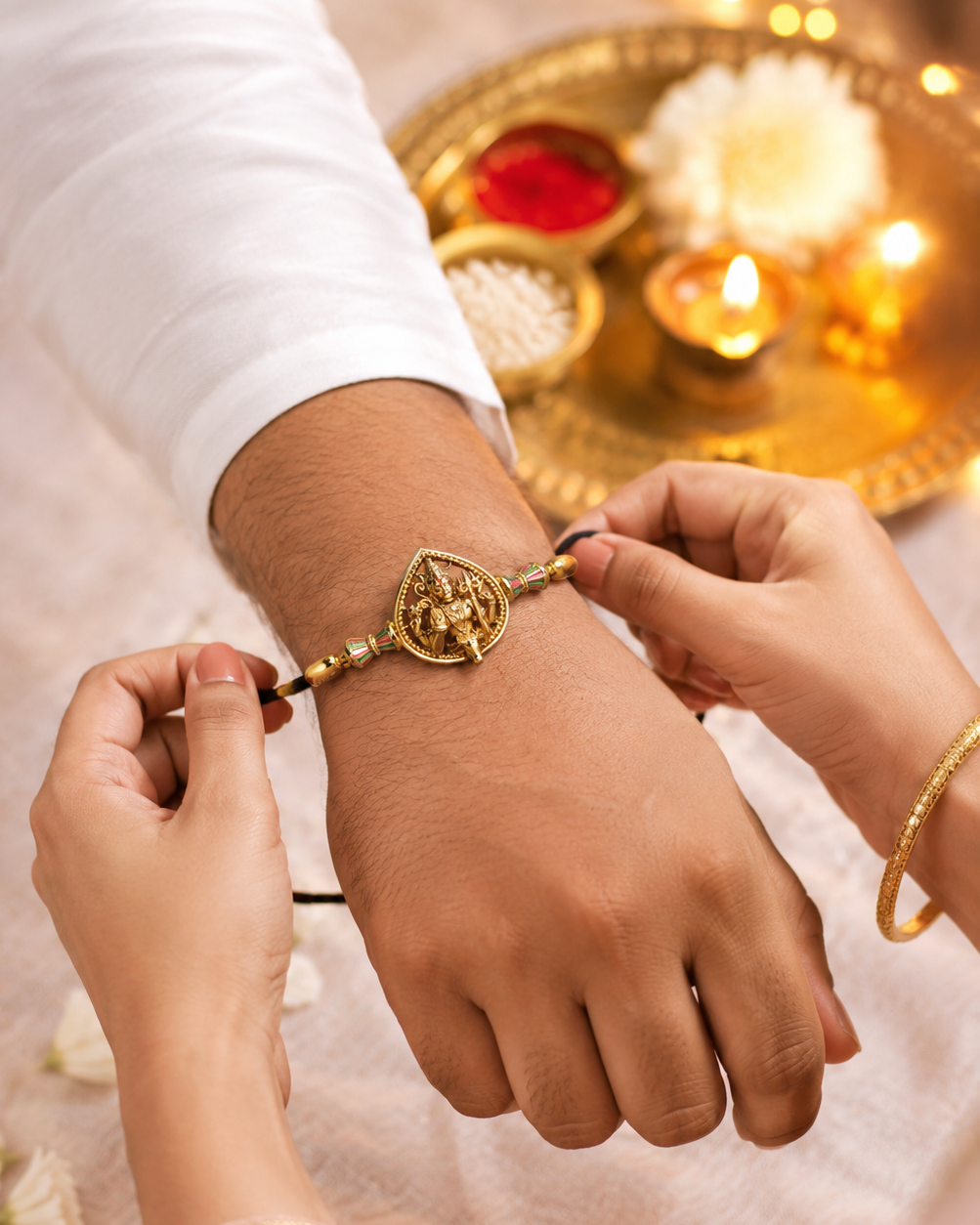 Trisula Rudra Bracelet by suwarnikaa Jewels