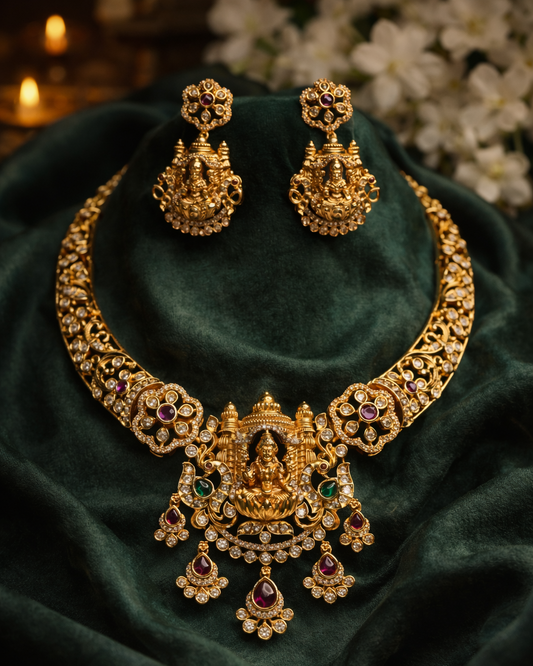 Ananta Lakshmi Kanti Premium Temple Jewellery By Suwarnikaa Jewels