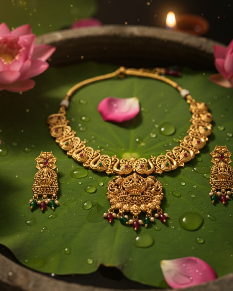 Suwarnikaa’s Ananta Padma Haram set