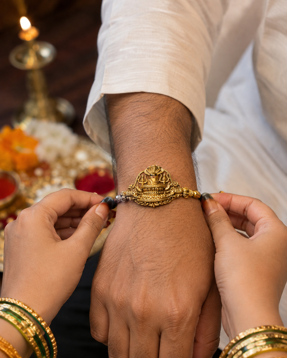 Kailasa Shiva Bracelet 🔱✨ Bracelet by suwarnikaa Jewels