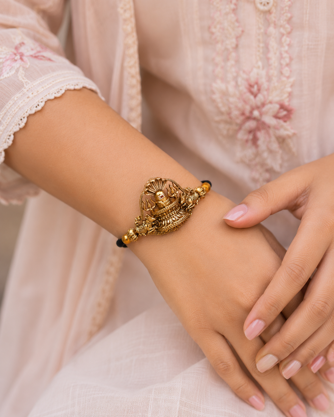 Kailasa Shiva Bracelet 🔱✨ Bracelet by suwarnikaa Jewels