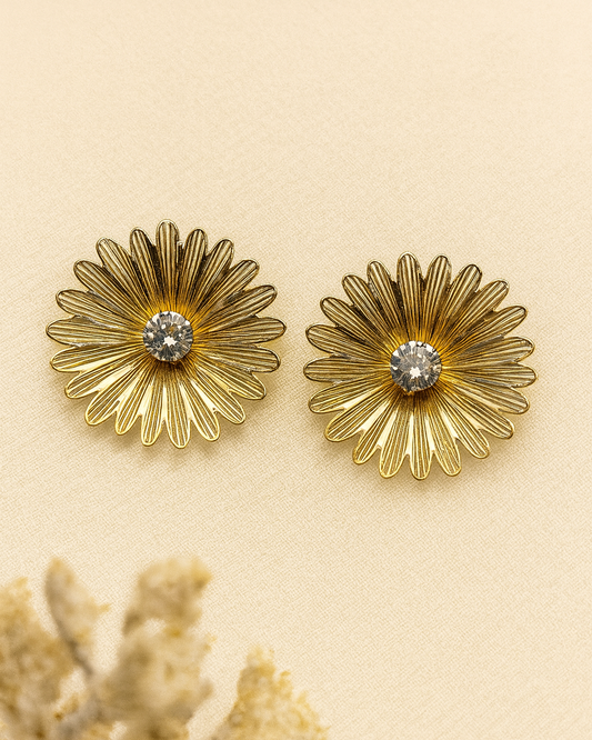 Antique Finish Flora Earrings By Suwarnikaa Jewels