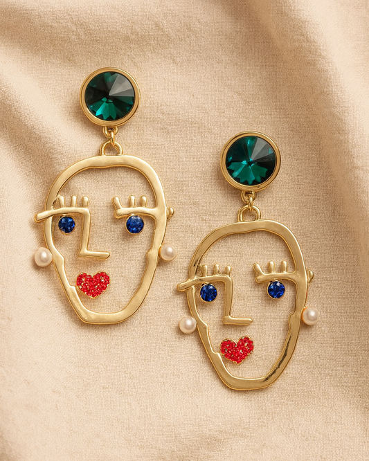 Wink & A Smile  Earrings By Suwarnikaa Jewels