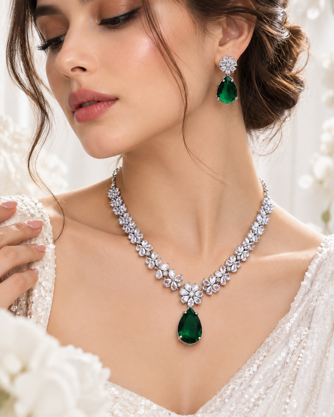 Emerald Glow by suwarnikaa jewels