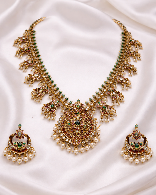 Ratna Pallavi Haaram - (Premium Masterpiece Edition) – By Suwarnikaa Jewels