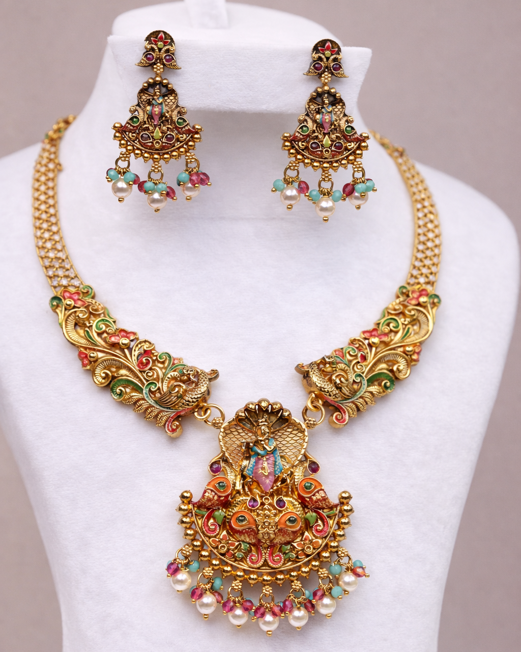 Sri Adisesha Venugopala Ratna Haaram - (Premium Masterpiece Edition) – By Suwarnikaa Jewels
