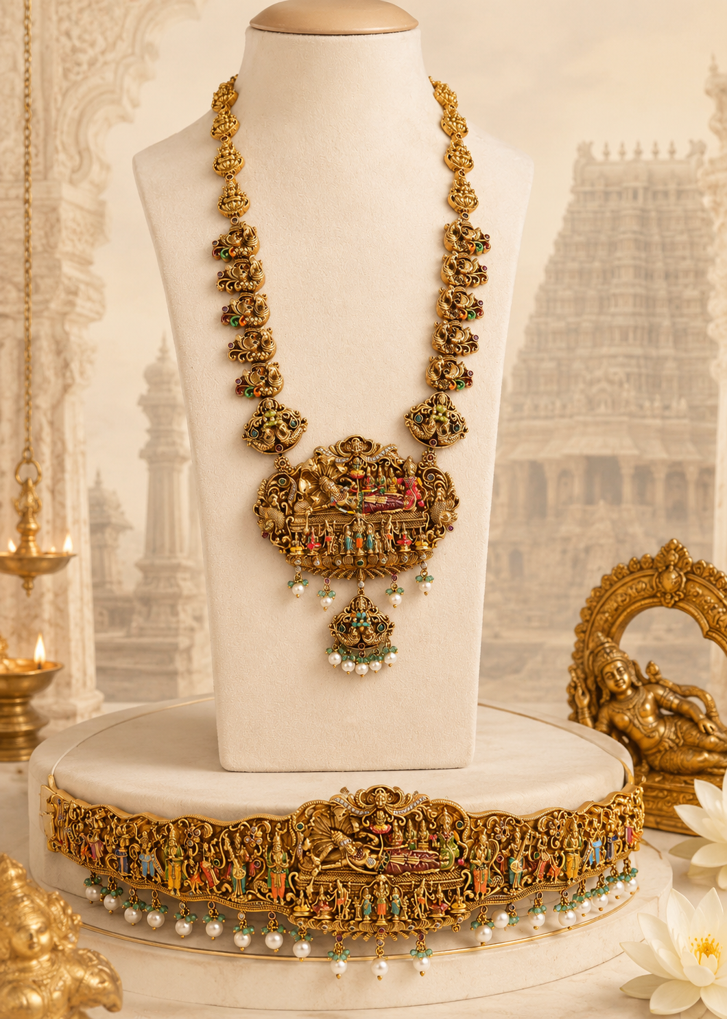 Anantha Shayana Bridal Set by Suwarnikaa jewels