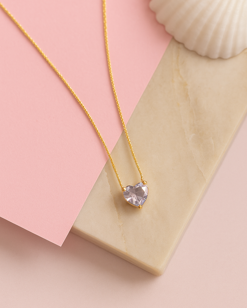 Crystal Heart chain By Suwarnikaa Jewels