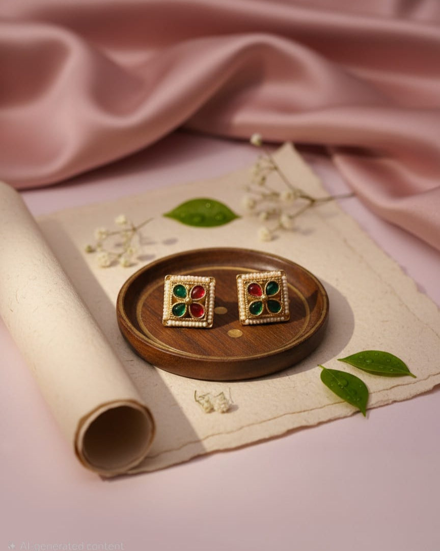 Kundan Earrings(Studs)