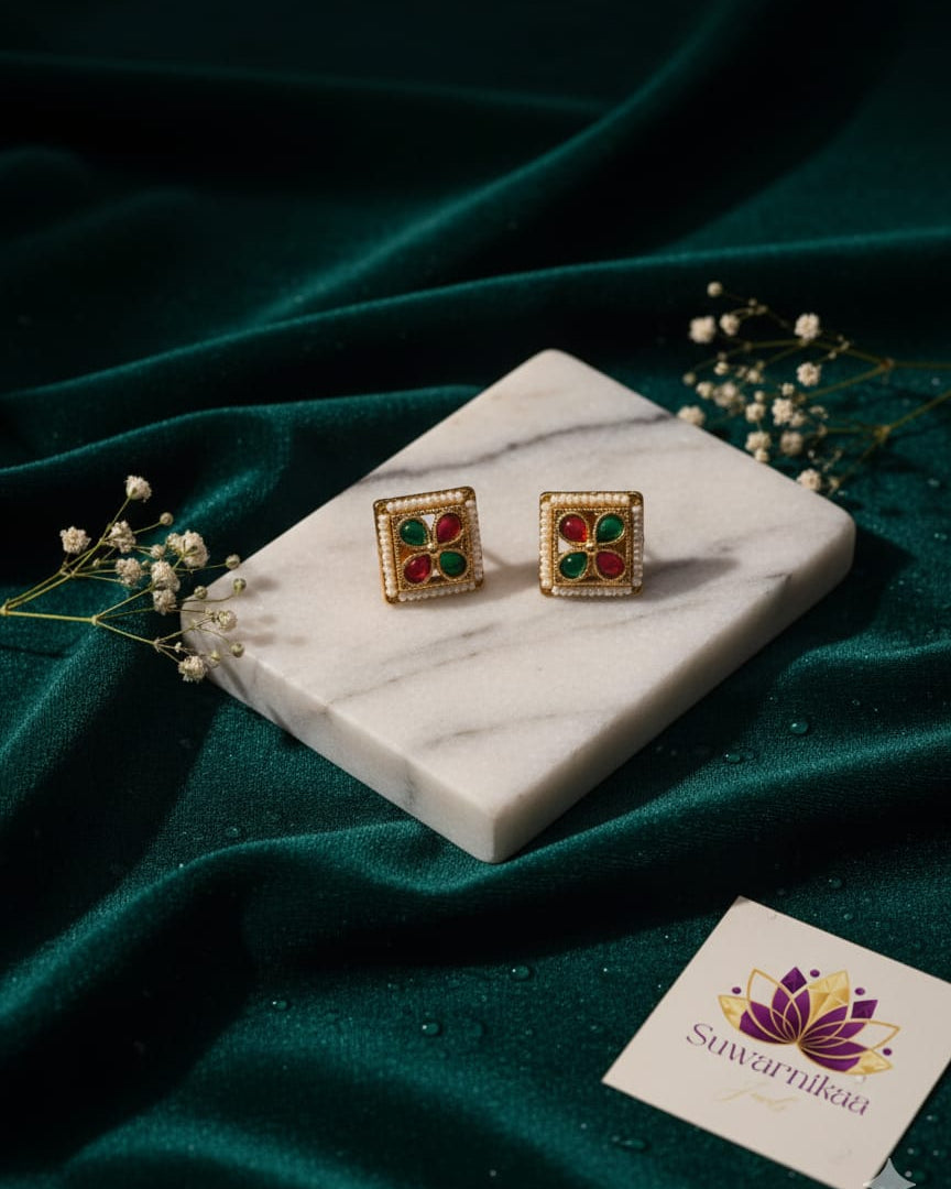 Kundan Earrings(Studs)