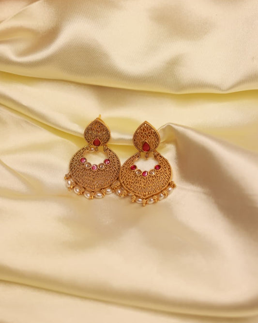 Kanakavalli Earrings by Suwarnikaa Jewels
