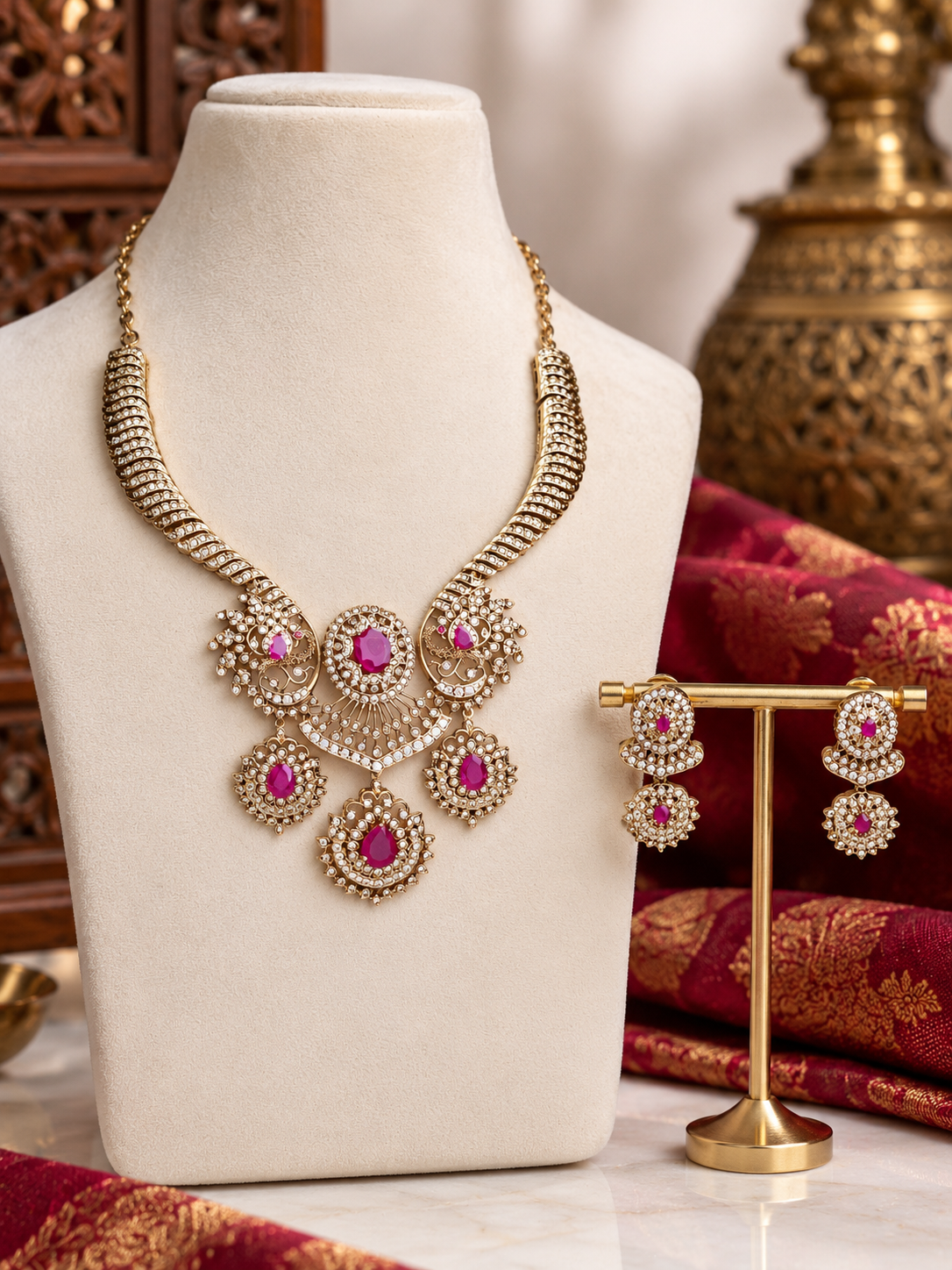 Ruby Varnika Royale Set  by suwarnikaa jewels