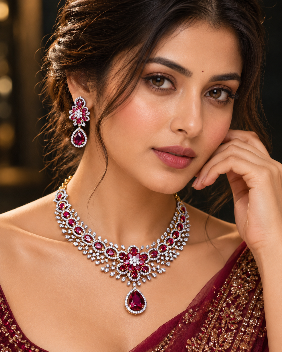 Ruby Glamora luxe by suwarnikaa jewels