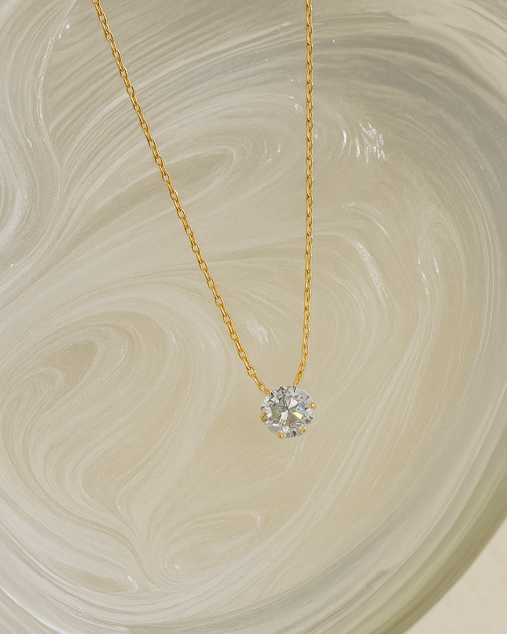 Solitaire Glow chain By Suwarnikaa Jewels