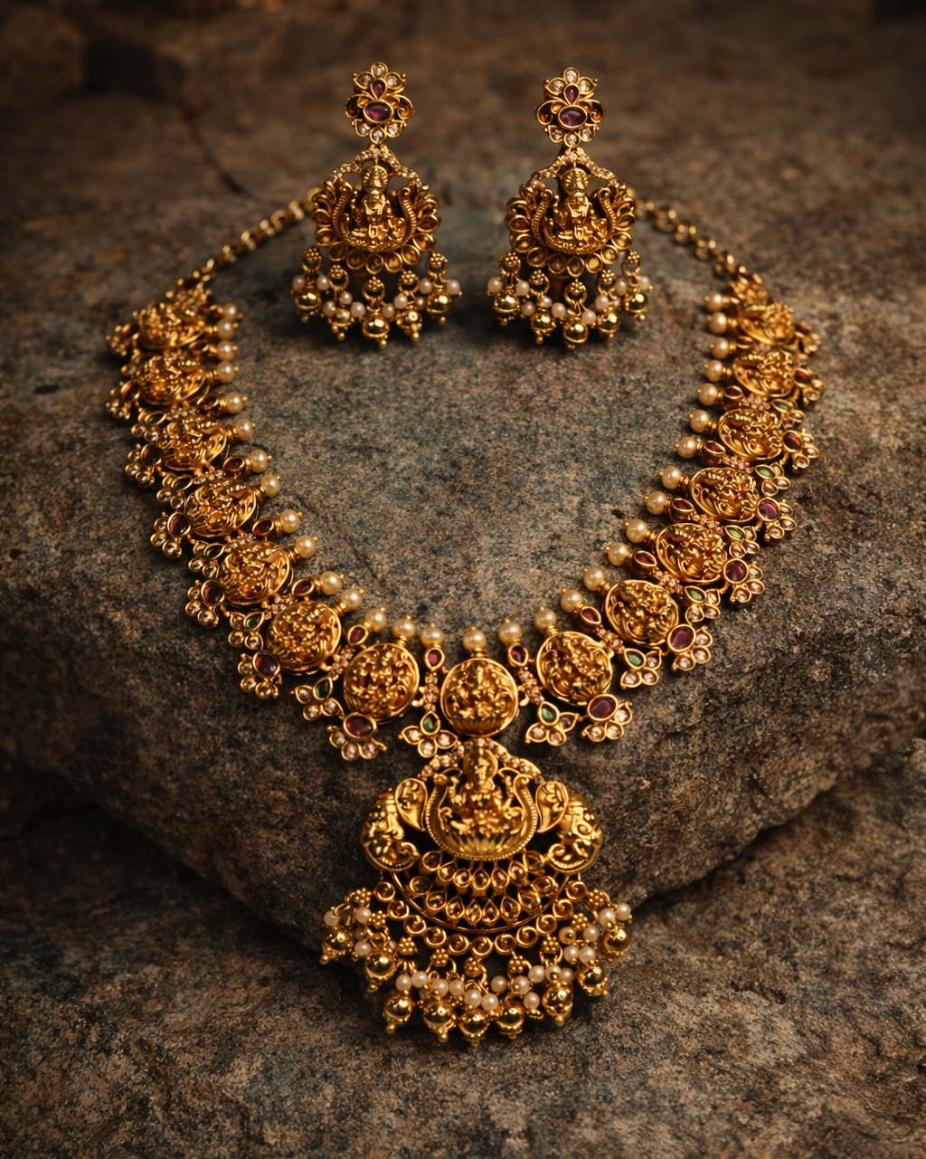 Sri Varalakshmi Devi Haaram by suwarnikaa jewels