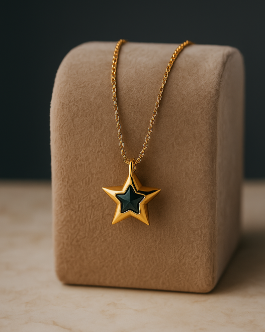 Starlet Antitarnish Green chain By Suwarnikaa Jewels