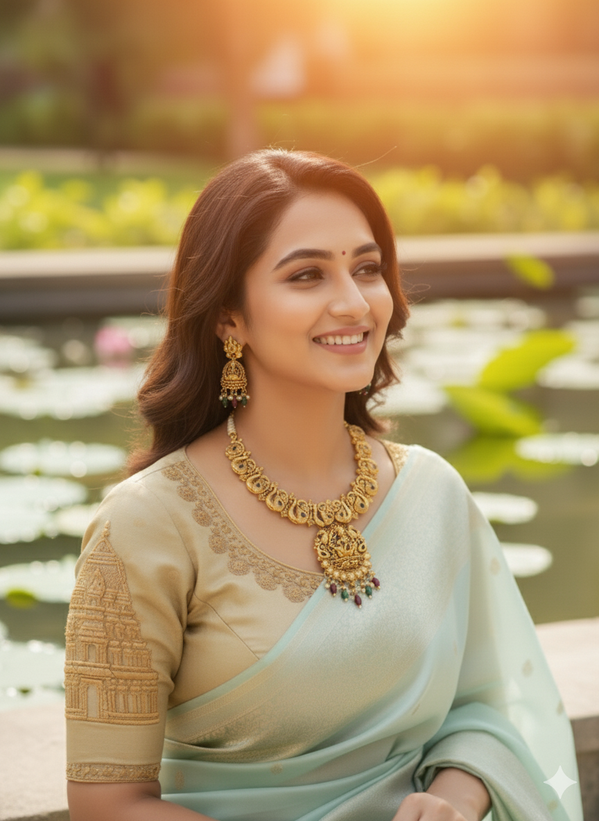 Suwarnikaa’s Ananta Padma Haram set