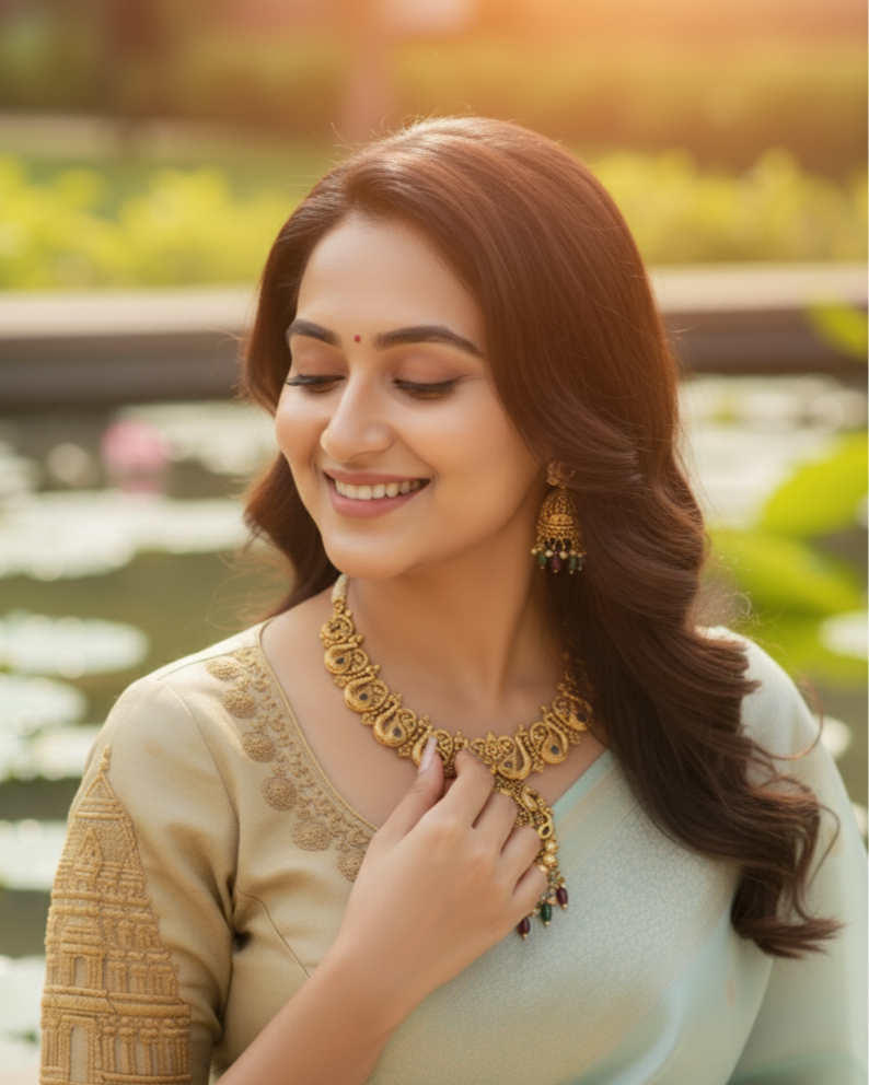 Suwarnikaa’s Ananta Padma Haram set