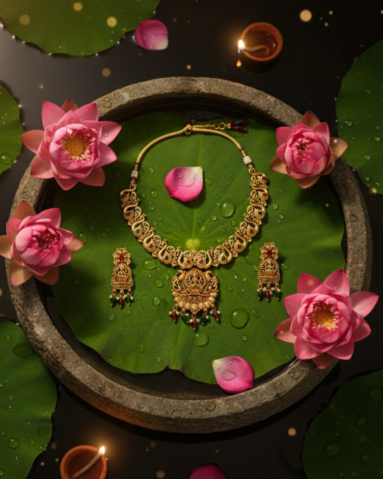 Suwarnikaa’s Ananta Padma Haram set