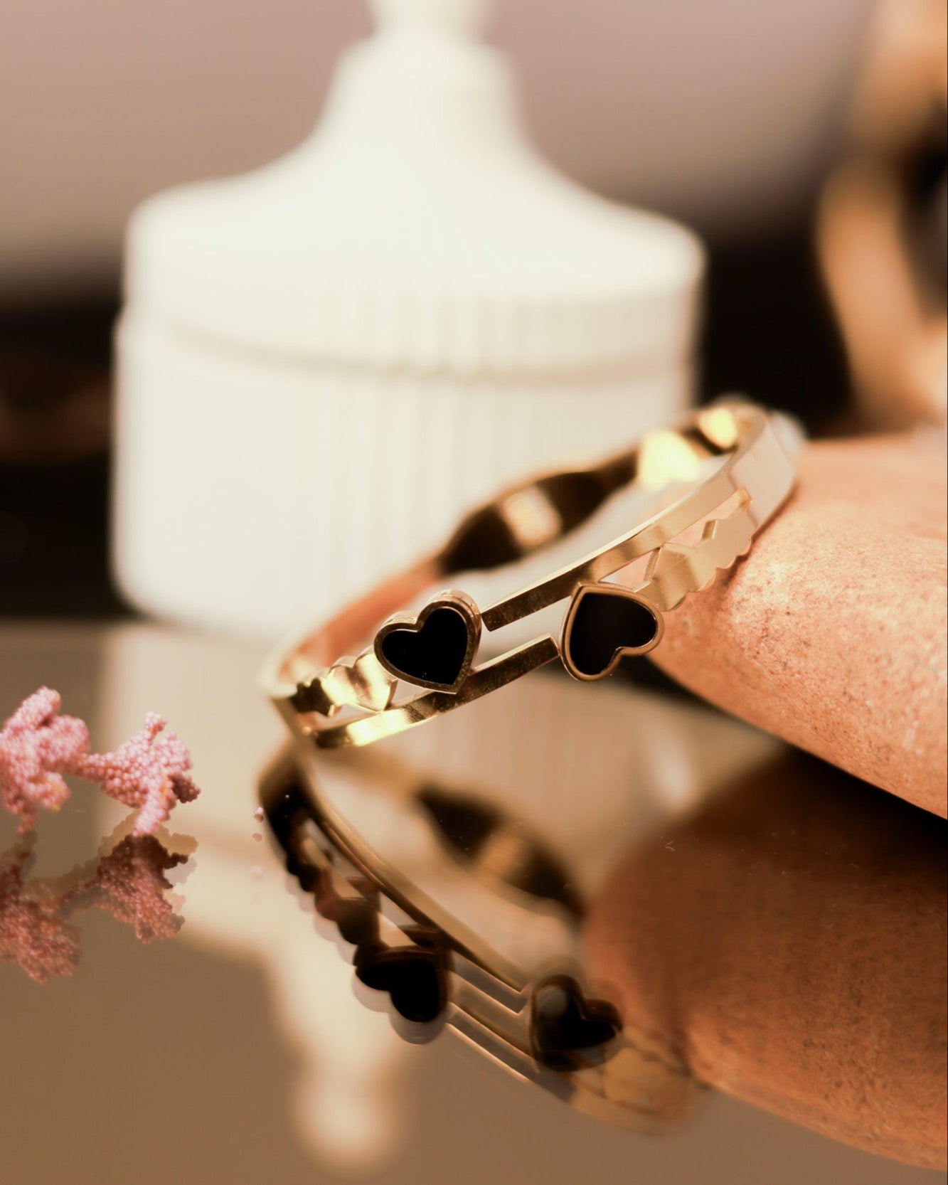 Suwarnikaa’s Heartline Charm Bracelet (Anti Tarnish & Gold Polish)