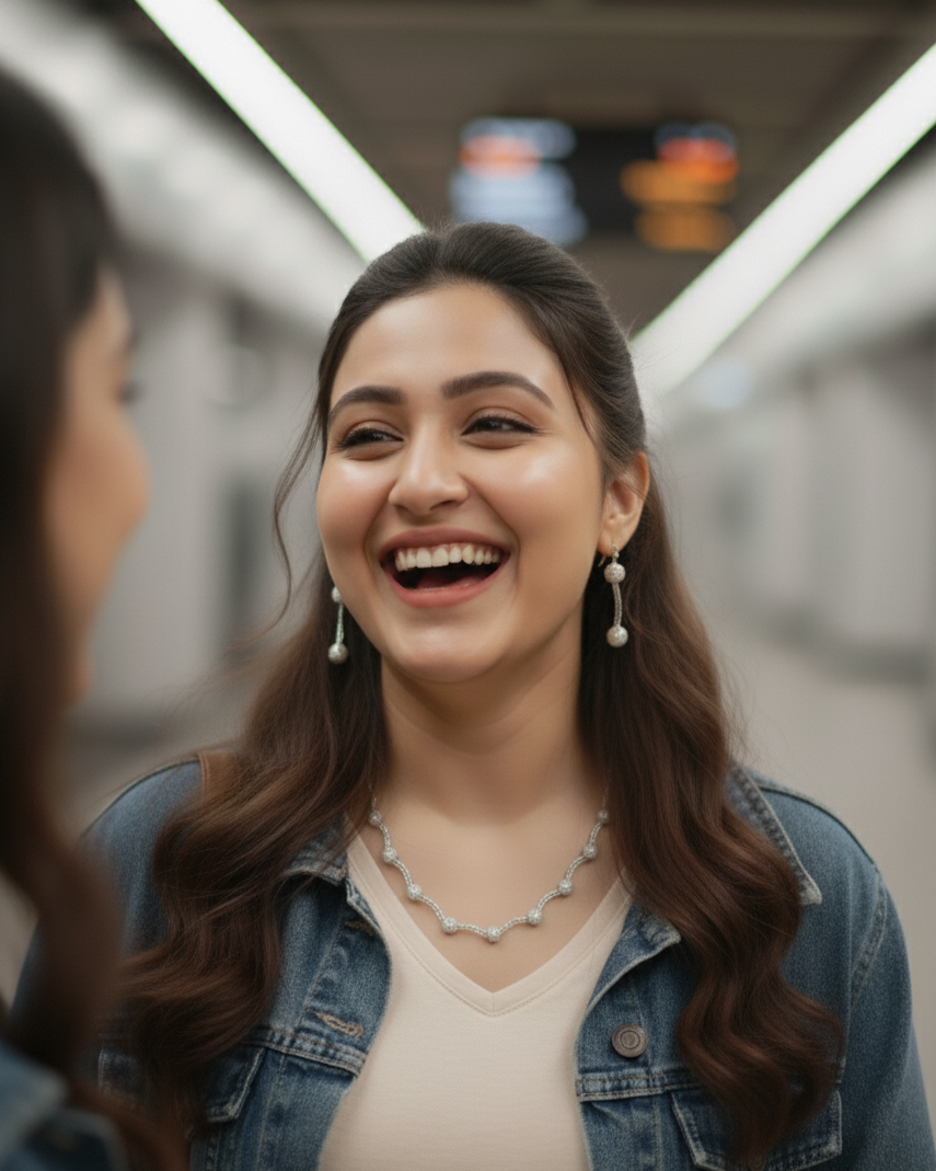 Suwarnikaa’s Tara American Diamond set