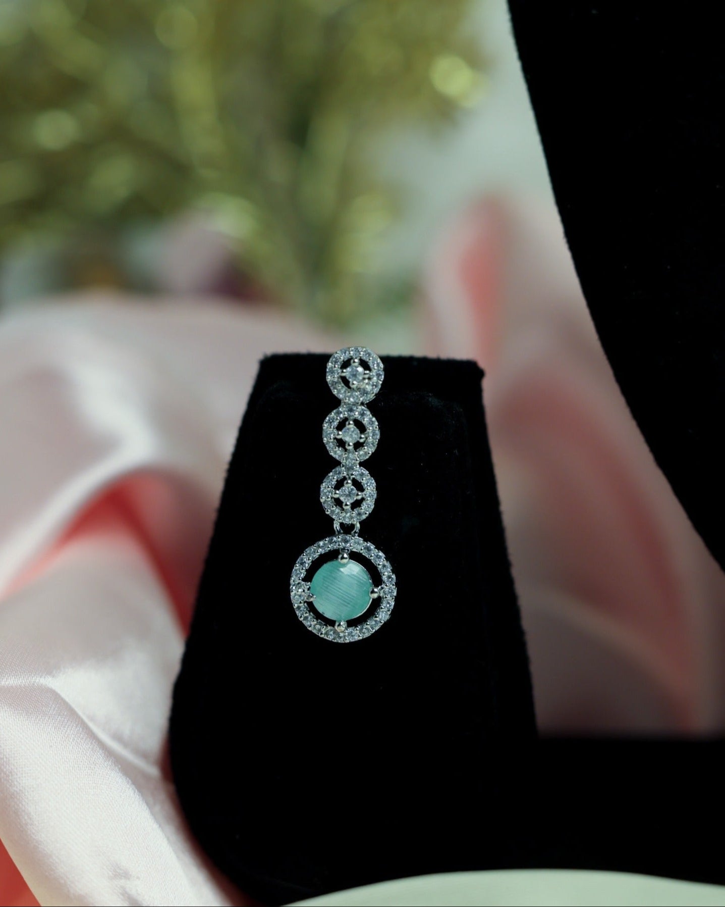 Suwarnikaa’s Twilight Bloom ;American Diamond Necklace