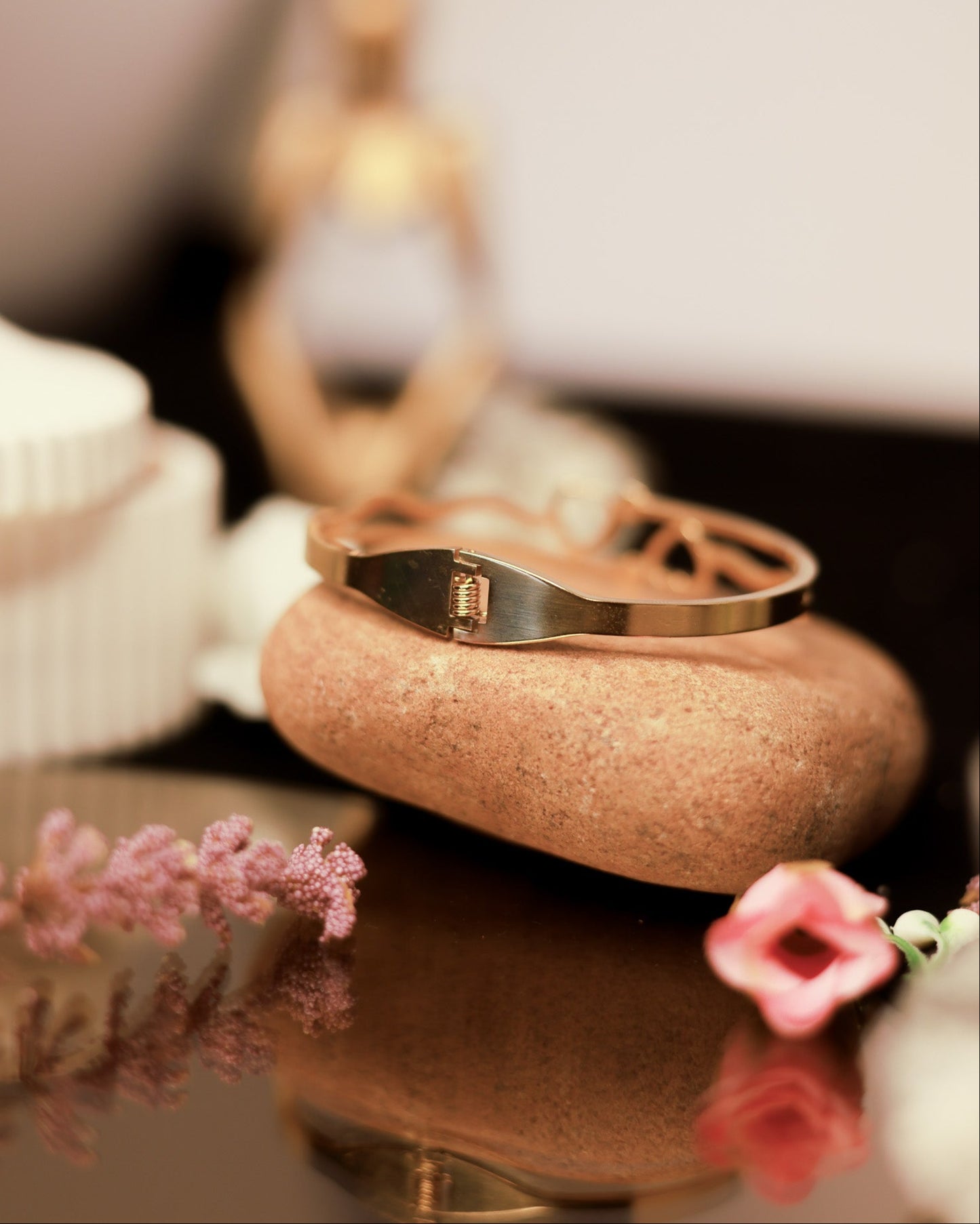 Suwarnikaa’s Twin Hearts Bracelet (Anti Tarnish & Gold Polish)