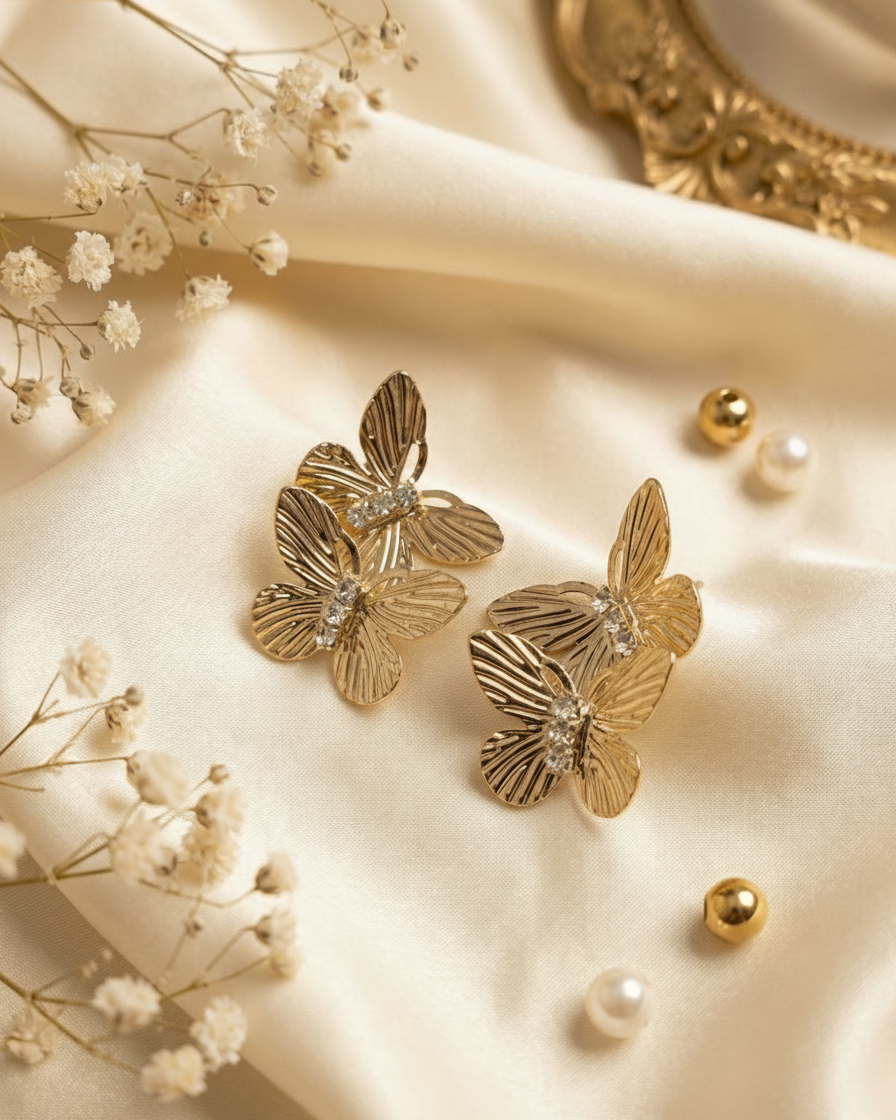 The Butterfly Effect Earrings By Suwarnikaa Jewels