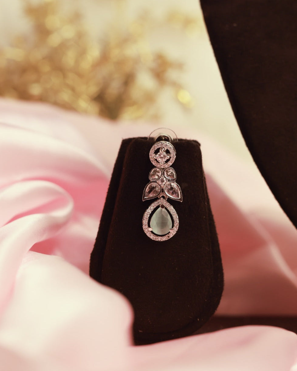 Suwarnikaa’s Mystic Aurora American Diamond Necklace set