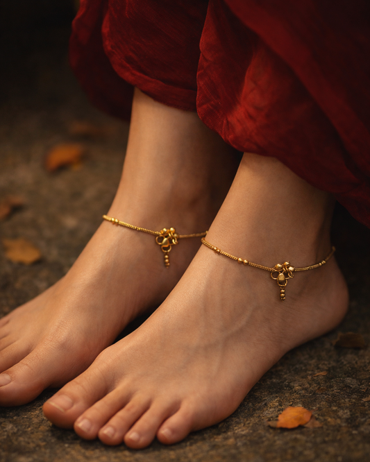 Vritika Anklets V1 by Suwarnikaa Jewels