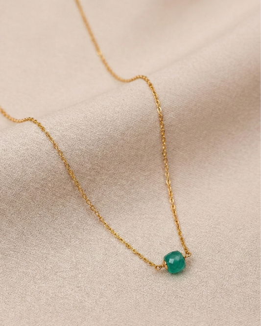 Aqua Drop Neck Chain(18") for Daily & Office Wear By Suwarnikaa Jewels