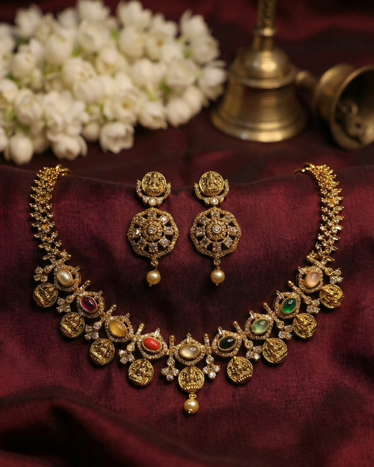 Aishwarya Ratnamala  Premium Temple Jewellery By Suwarnikaa Jewels