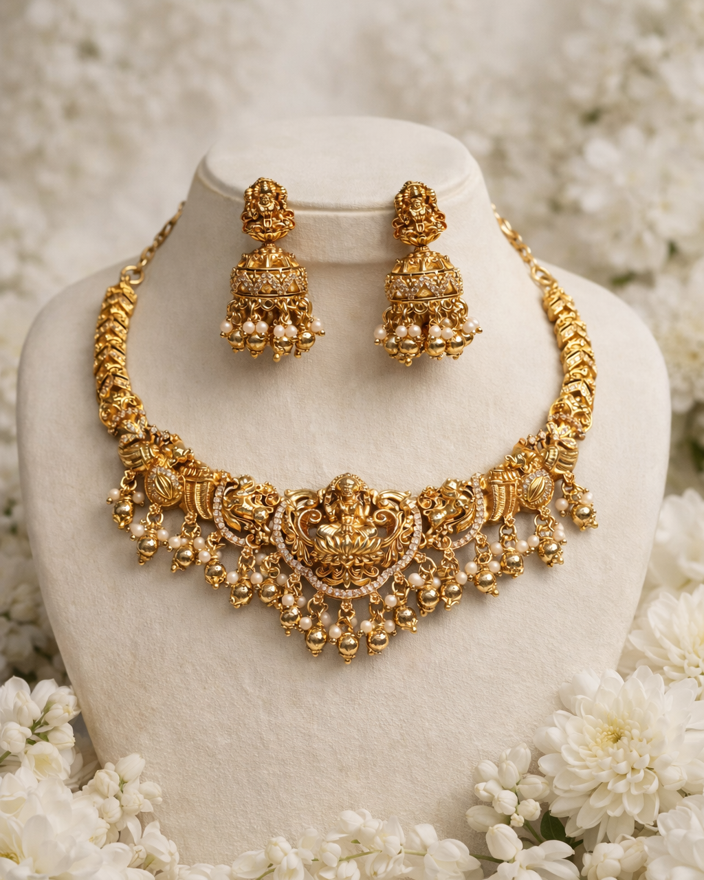 Sri Lakshmi Vaibhavam Premium Temple Jewellery By Suwarnikaa Jewels