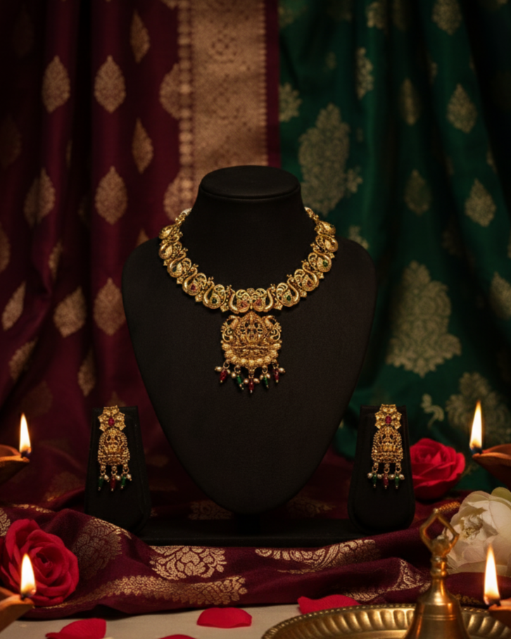 Suwarnikaa’s Ananta Padma Haram set