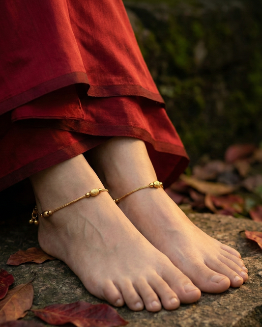 Vritika Anklets V2 by Suwarnikaa Jewels