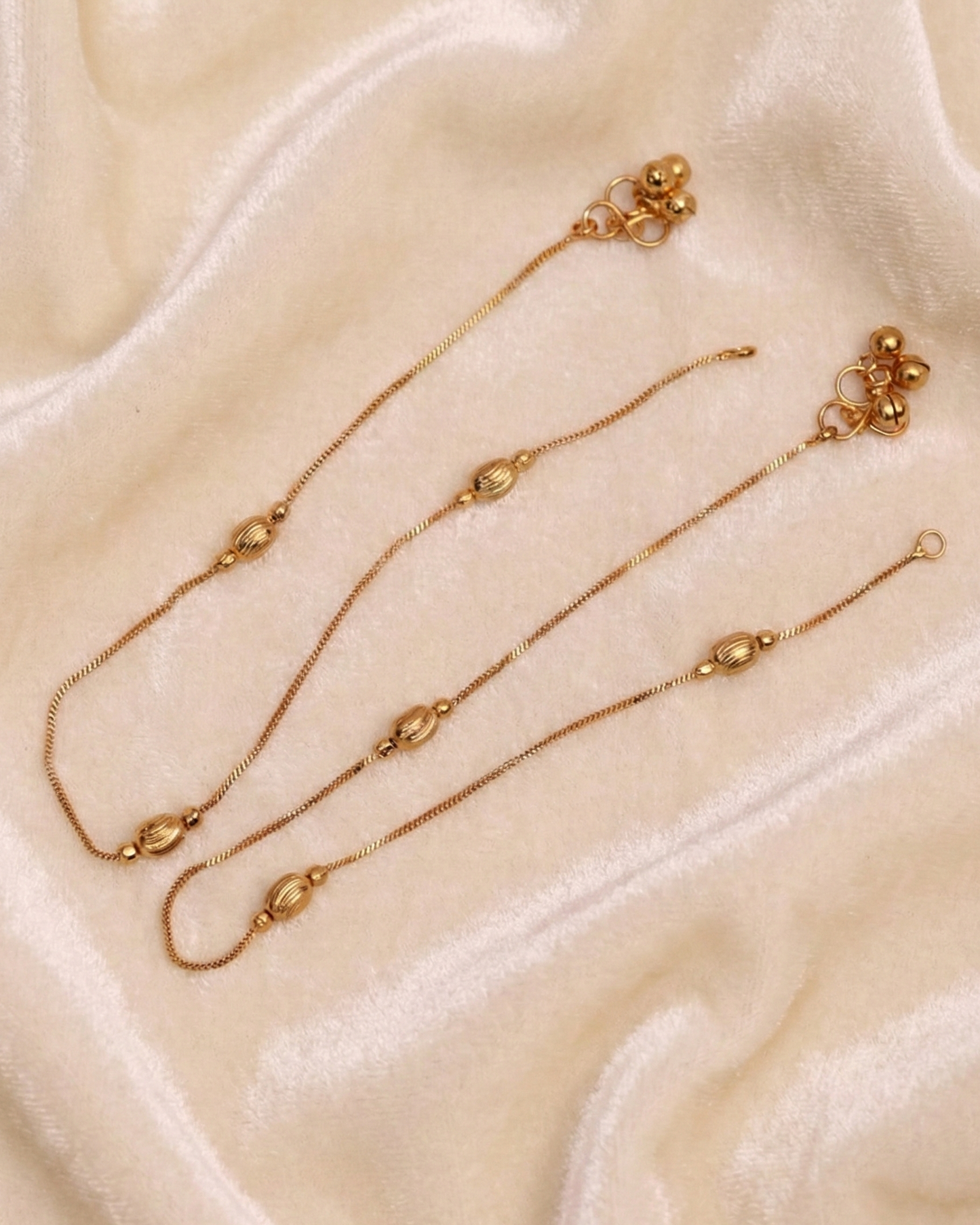 Vritika Anklets V2 by Suwarnikaa Jewels