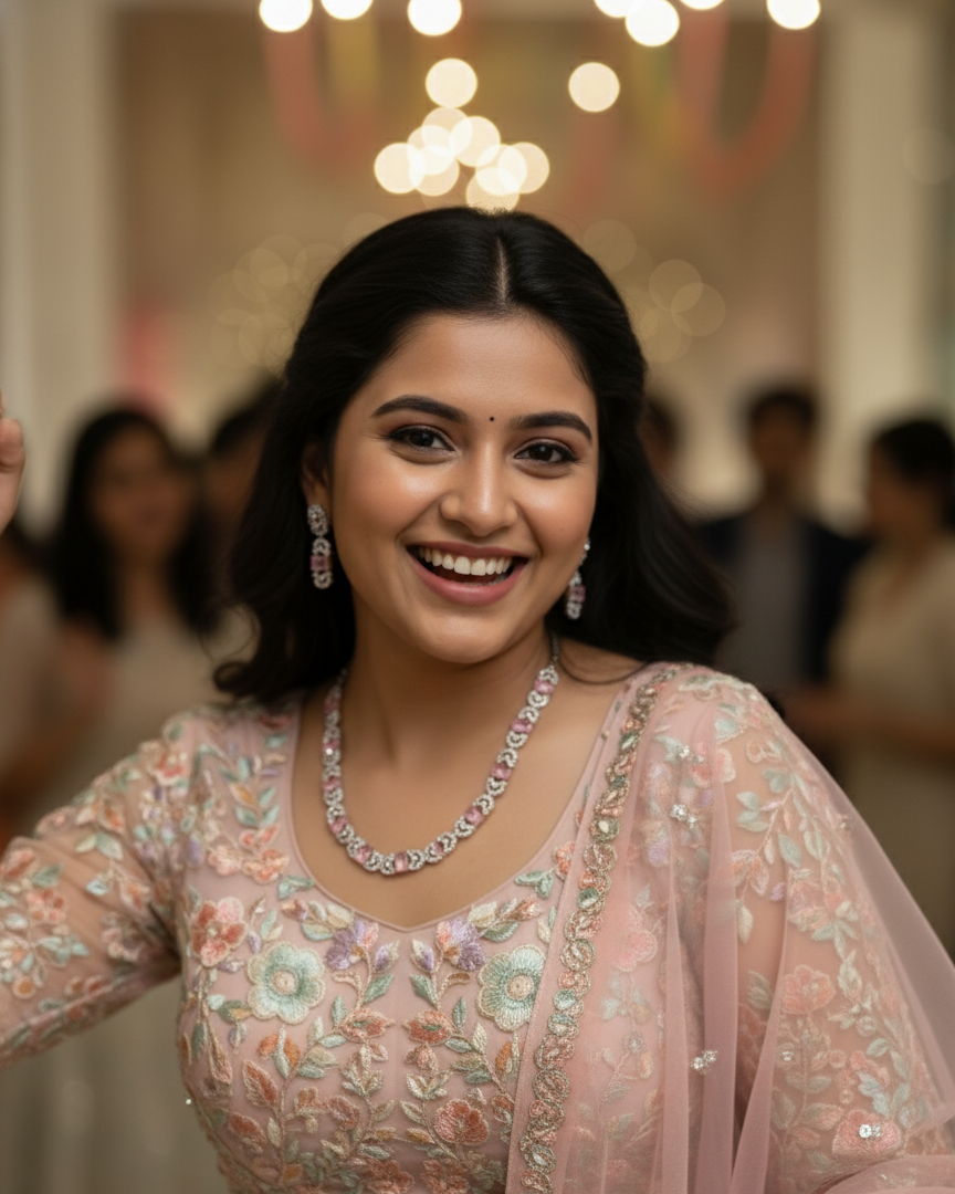 Blush by Suwarnikaa Jewels Premium American Diamond Necklace Set