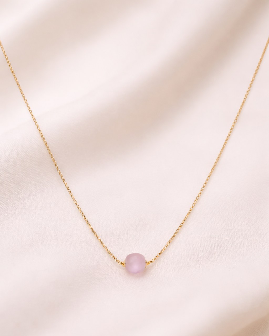 Blush Drop Neck Chain(18") for Daily & Office Wear By Suwarnikaa Jewels