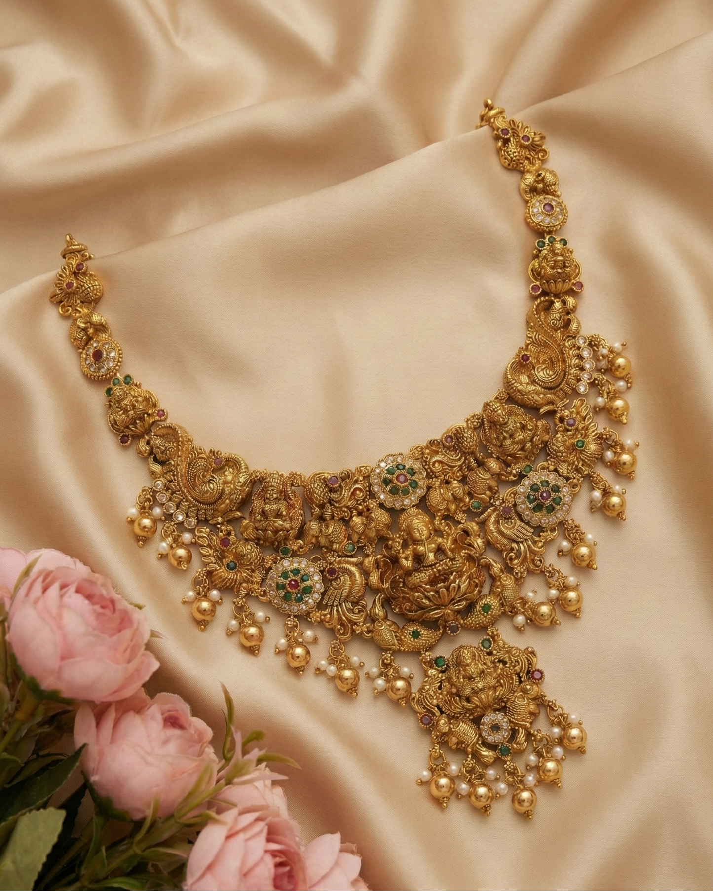 Lakshmi Anugraham Premium Temple Jewellery By Suwarnikaa Jewels