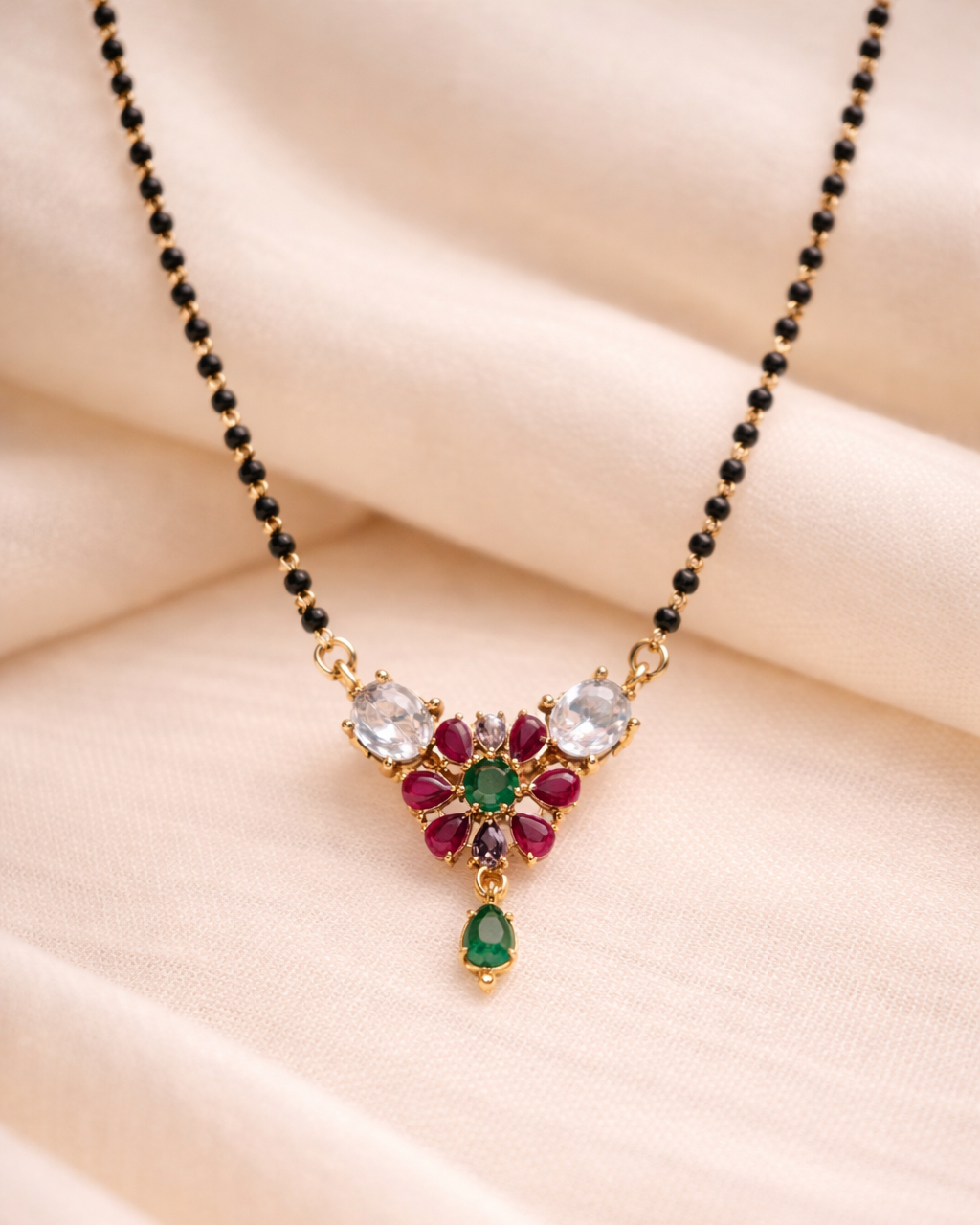 Tara Mangalyam Mangalsutra– Premium Gold Polish Mangalsutra  by Suwarnikaa Jewels