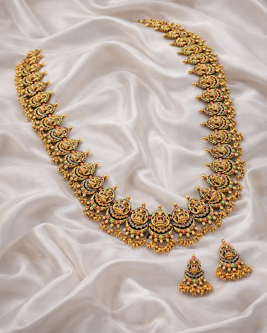 Meenakari Mandara Haaram- (Premium Masterpiece Edition) – By Suwarnikaa Jewels