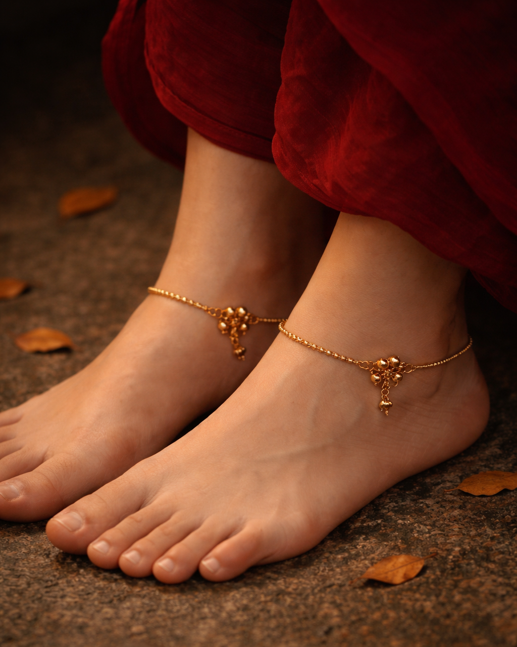 Vritika Heritage V3 Anklets by Suwarnikaa Jewels