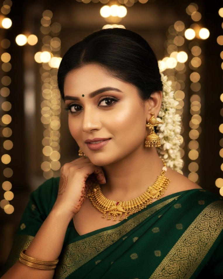 Suwarnikaa’s Divine Parrot Choker