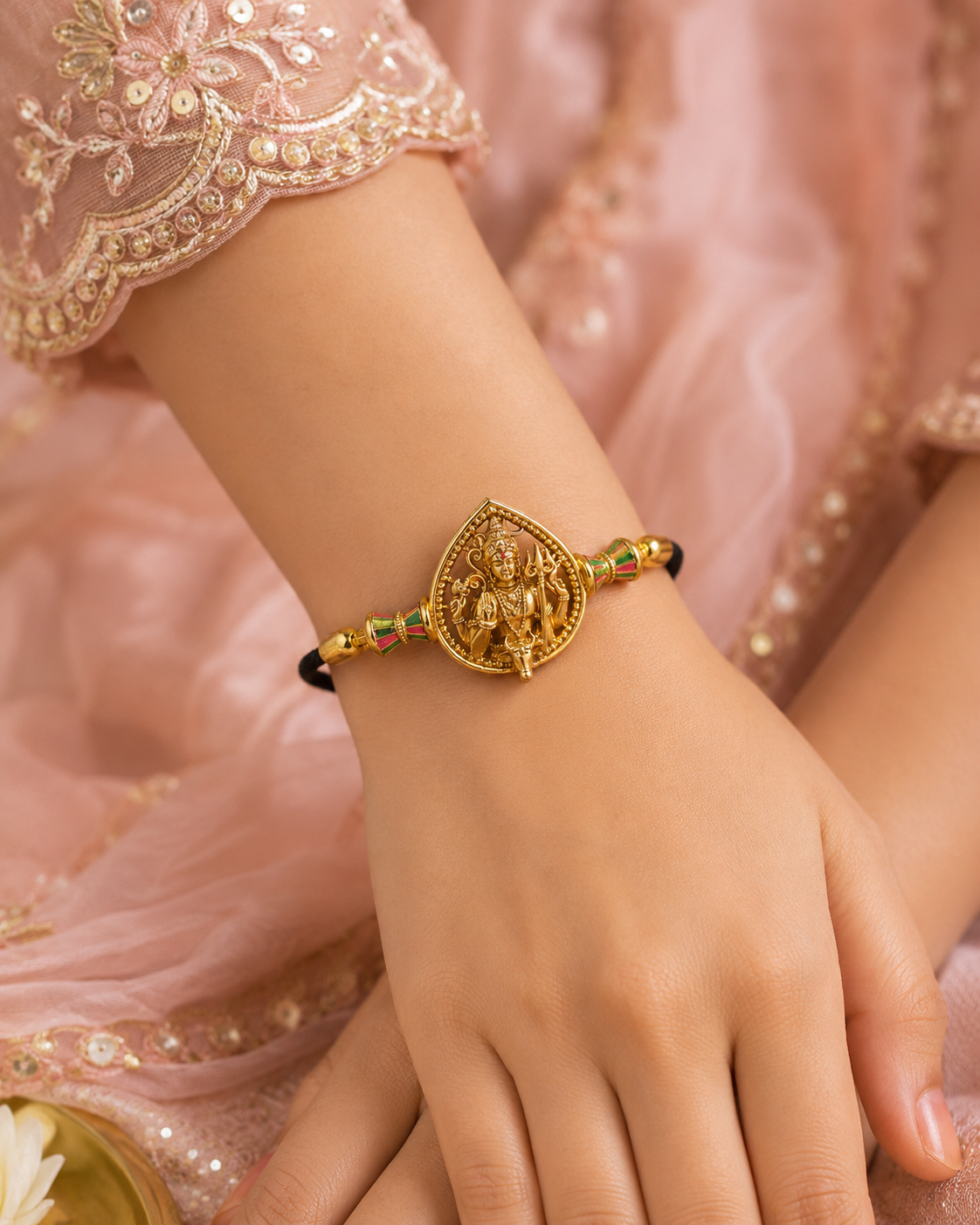 Trisula Rudra Bracelet by suwarnikaa Jewels