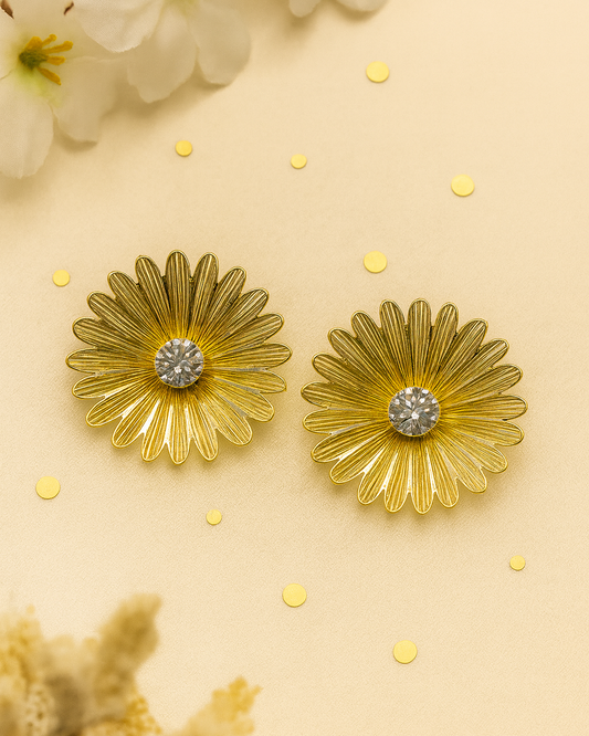 Antique Finish Flora Earrings By Suwarnikaa Jewels